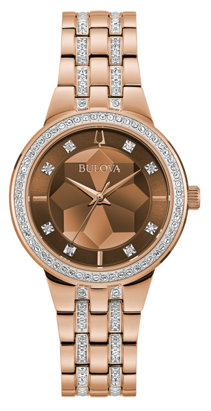 Bulova 98L266 Ladies Crystal Watch